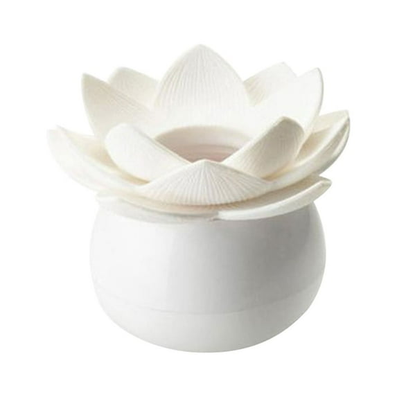 Grandest Birch Lotus Dustproof Cotton Swab Bud Holder Toothpick Dispenser Storage Box Case Lotus Shape Dustproof Toothpick Dispens