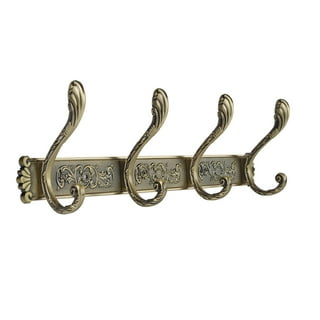  DOITOOL 6 Sets Clothes Hook Heavy Duty Coat Hanger Hook Wire  Hook Clothes Hanger Antique Wall Hooks Door Screw in Wall Hook Coat Wall  Hook Vintage Towel Hook Wall-Mounted Iron Wreath 