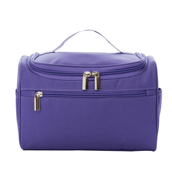 Grandest Birch Makeup Storage Organizer with Handle Waterproof Oxford Cloth Comfortable Handheld Cosmetic Container Bag for Home H