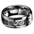 thumbnail image 1 of Grandest Birch Men Celtic Dragon Carving Titanium Steel Wedding Band Ring Jewelry Gift Titanium Steel Multi-color, 1 of 6