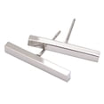 thumbnail image 1 of Grandest Birch Minimalist Bar Stick Line Women Stud Earrings Party Jewelry Valentine Day Gift Alloy Silver, 1 of 8