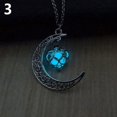 thumbnail image 1 of Grandest Birch Moon Glowing Turquoise Pendant Charm Jewelry Chain Necklace Halloween Gifts Copper + Glowing Turquoise Black, 1 of 8