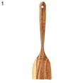 thumbnail image 1 of Grandest Birch Non-Stick Teakwood Wooden Spatula Spoon Household Kitchen Utensils Kitchenware Natural Wood Eco-Friendly Corrosion-, 1 of 7