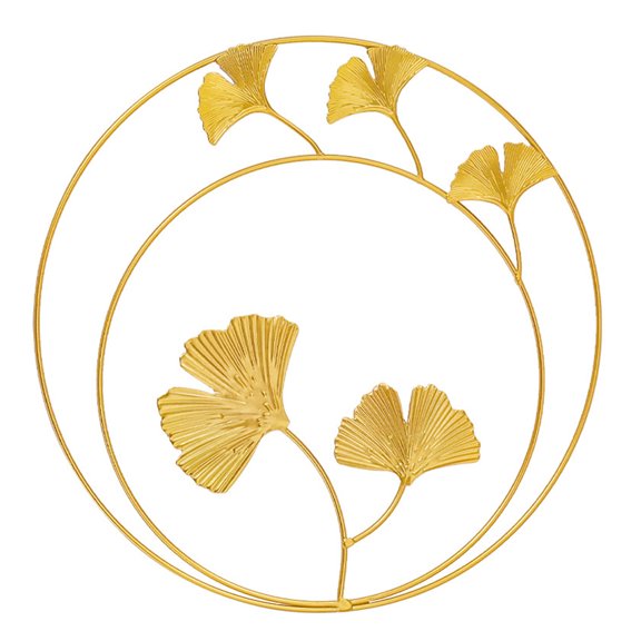 Grandest Birch Nordic Style Metal Leaf Design Wall Hanging Ornament Pendant Home Decor Supply Nordic Style Exquisite Decor Pendant