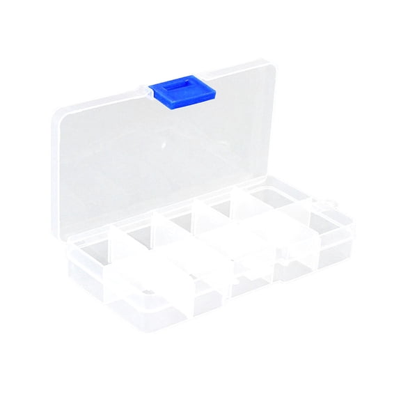 Grandest Birch Pill Box 10 Grids Detachable Transparent Necklace Jewelry Storage Case for Home Storage Box