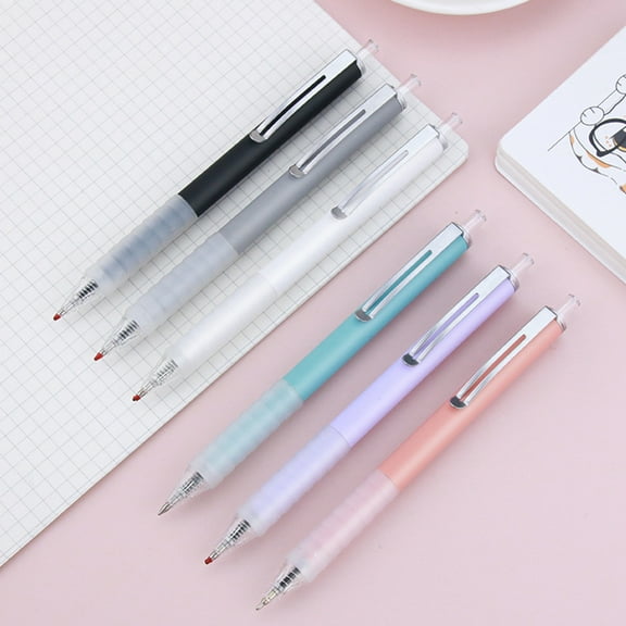 Grandest Birch Professional 0.5mm Nib Ballpoint Pen Soft Silicone Grip Stable Ink Smooth Writing Student Exam Pen Study Supplies