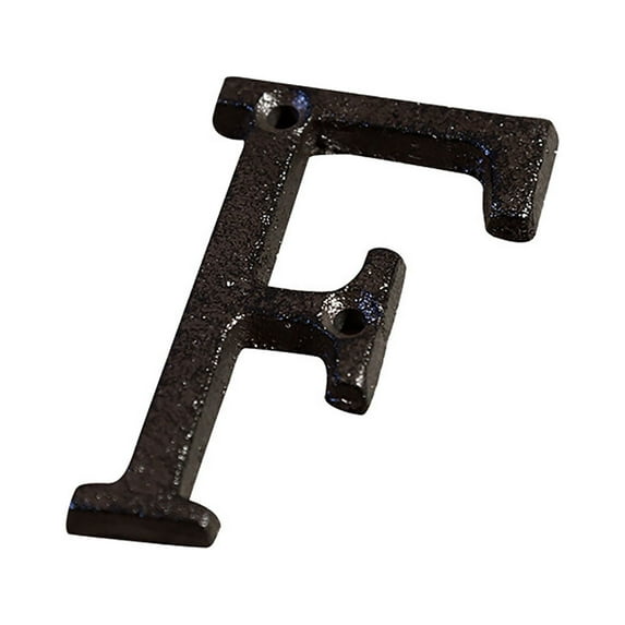 Grandest Birch Retro Style Groceries Cast Iron Metal Creative DIY House Doorplate Letter Symbol Durable Retro Style Easy to Instal