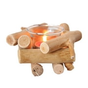 Grandest Birch Retro Wooden Driftwood Candle Holder Candlestick Romantic Dinner Table Decor Home Decor Practical Unique Candle Hol