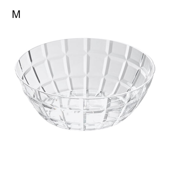 Grandest Birch Salad Bowl Eco-friendly Large Capacity Plastic Snack Serving Salad Bowl for Home Durable Lightweight Practical Tran