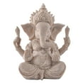thumbnail image 1 of Grandest Birch Sandstone Hindu Elephant Statue Ganesha Buddha Sculpture Figurine Home Decor Home Decor Elephant Statue Buddha Scul, 1 of 8