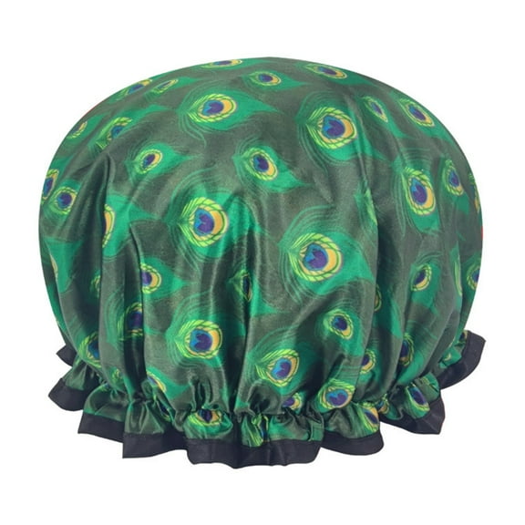 Grandest Birch Shower Cap Waterproof Reusable Smooth Elastic Shower Hat for Kitchen Shower Cap