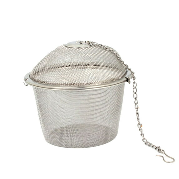 Grandest Birch Stainless Steel Bucket Tea Ball Infuser Fine Mesh Filter Strainer with Chain Chain Design Bucket Shape Non-toxic 80