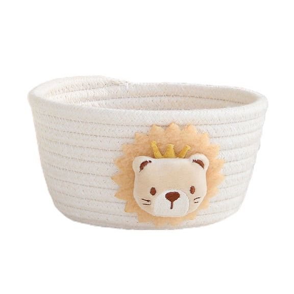 Grandest Birch Storage Baskets Ornamental Animal FeatuRed Nordic Style Animals Hand Woven Storage Basket for Sundries Easy to Clea