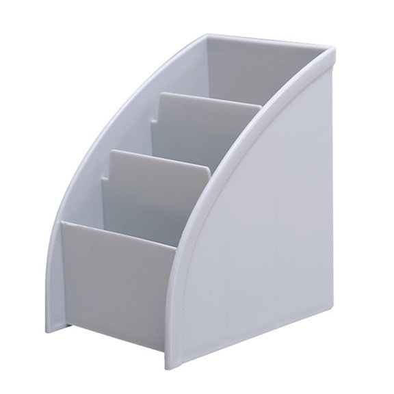 Grandest Birch Storage Box Solid Color Classified Storage Plastic Mobile Phone Holder for Living Room 3 Grids Large Capacity Multi