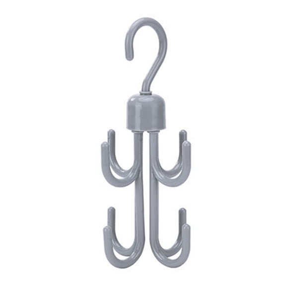 Grandest Birch Storage Hanger Multifunctional Strong Bearing Capacity Space-saving 4 Hooks Rotatable Steady Closet Organizer for T