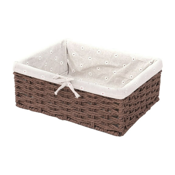 Grandest Birch Sundries Box Sturdy Construction Good Load Capacity Fabric Multifunction Handmade Clothes Toys Rattan Storage Baske