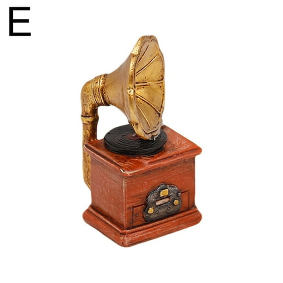 Grandest Birch Vintage Radio Piano Camera Resin Model Statue Ornament Craft Bar Home Decor Vintage Radio/Piano/Camera Shape Home D