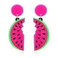 thumbnail image 1 of Grandest Birch Watermelon Dangle Earrings Party Summer Beach Jewelry Gift for Women Acrylic Gold, 1 of 6