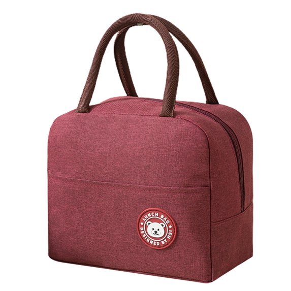 Grandest Birch Waterproof Lunch Bag Large Capacity Waterproof Fabric Reusable Lunch Box Container Tote Bag for Office