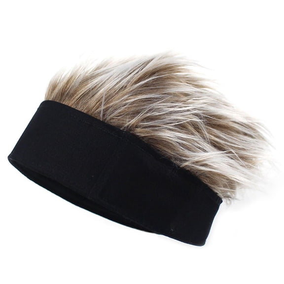 Grandest Birch Wig Hat Curved Brim Easy to Wear Male Fake Hair Cap for Going Out ,Gift