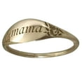 thumbnail image 1 of Grandest Birch Women Mama Engraved Ring Family Anniversary Birthday Mothers Day Jewelry Gift Metal Gold, 1 of 7