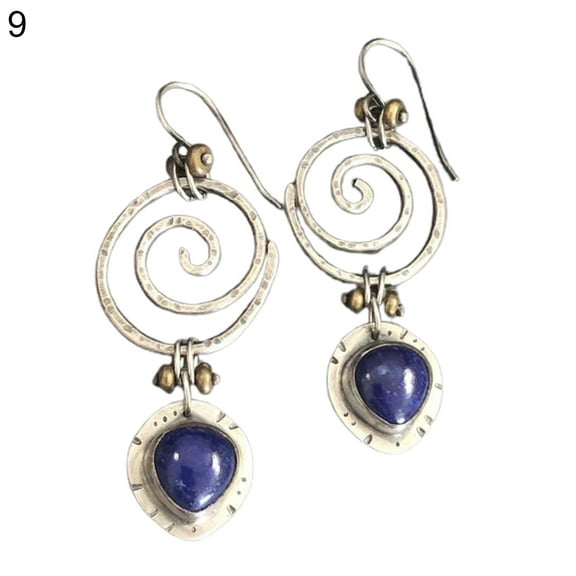 Grandest Birch Women Waterdrop Shape Rhinestone Dangle Ear Stud Long Hook Earrings Jewelry Gift Alloy Clear