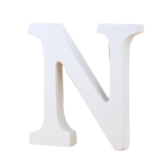 Grandest Birch Wooden Letter Hollow Polished European Style Free Standing White Wood Letter Party Supplies Burr-free White Europea