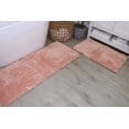 thumbnail image 1 of Grandeur 2-Piece Microfiber Bath Rug Set, 17x24 Bath Rug & 21x54 Runner, Non-Slip Rubber Backing, Ultra-Absorbent, Quick-Dry, Machine Washable Plush Bathroom Mats for Shower, Tub, Coral, 1 of 10