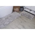 thumbnail image 1 of Grandeur 2-Piece Microfiber Bath Rug Set, 17x24 Bath Rug & 21x54 Runner, Non-Slip Rubber Backing, Ultra-Absorbent, Quick-Dry, Machine Washable Plush Bathroom Mats for Shower, Tub, Grey, 1 of 10