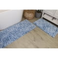 thumbnail image 1 of Essential 2-Piece Bathroom Contour and Toilet Lid Cover Set, Plush Microfiber Contour Rug and Non-Slip Toilet Lid Cover, Ultra Absorbent, Quick-Dry, Machine Washable, Blue, 1 of 9