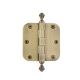 thumbnail image 1 of Grandeur 824303 3.5 X 3.5" Plain Bearing 5/8" Radius Corner Mortise Door Hinge - Brass, 1 of 7