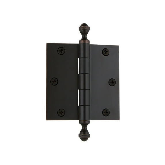 Grandeur Acohng-Sq-Mar-Res-3.5 3.5 X 3.5" Plain Bearing Square Corner Mortise Door Hinge -
