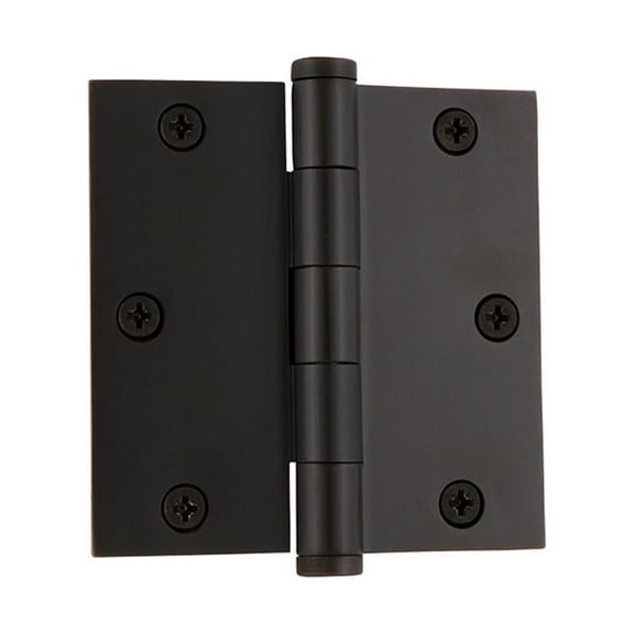 Grandeur Buthng-Sq-Mar-Res-3.5 3.5 X 3.5" Plain Bearing Square Corner Mortise Door Hinge -