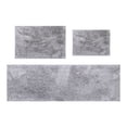 thumbnail image 1 of Grandeur 3-Piece Microfiber Bath Rug Set, Non-Slip Rubber Backing, Ultra-Absorbent, Quick-Dry, Machine Washable Plush Bathroom Mats for Shower, Tub, and Sink, Soft Thick Bathroom Rugs, Grey, 1 of 11