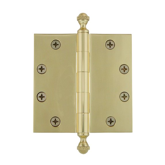 grandeur 4.5'' acorn tip heavy duty hinge with square corners