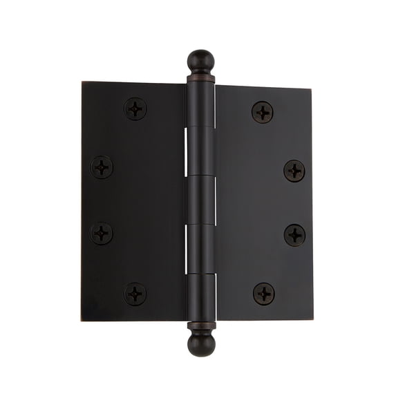 Grandeur 809028 4.5 X 4.5" Plain Bearing Square Corner Mortise Door Hinge - Bronze
