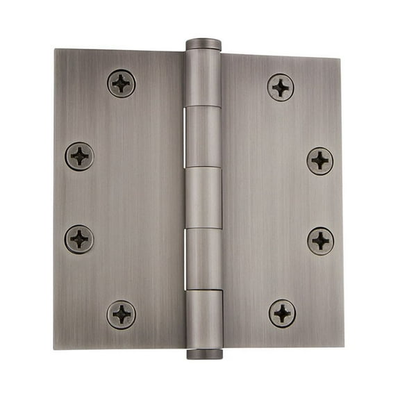 Grandeur Buthng-Sq-Ar-Hd-4.5 4.5" Square Corner Mortise Door Hinge - Grey