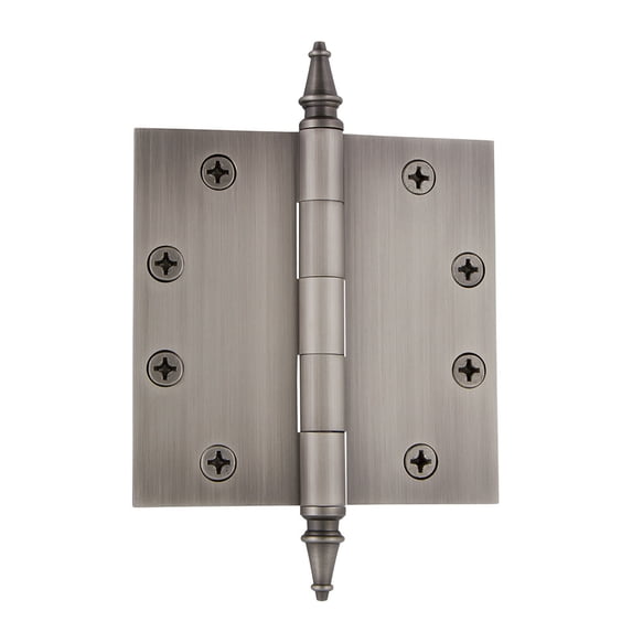 Grandeur 4.5'' Steeple Tip Heavy Duty Hinge with Square Corners