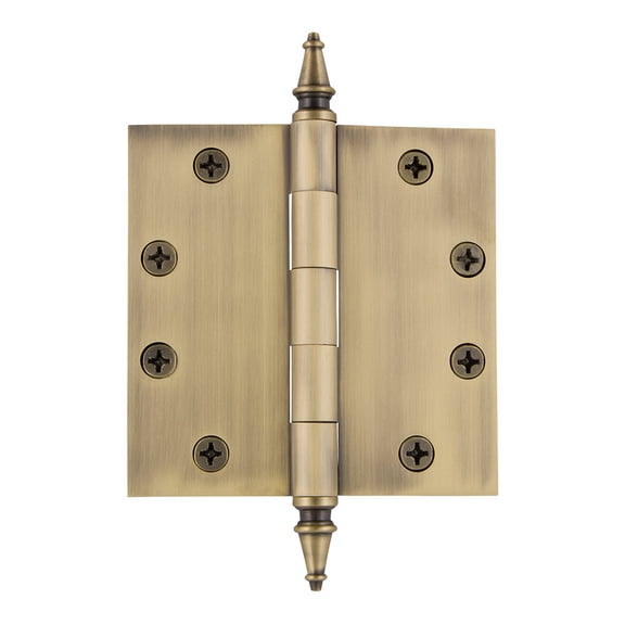 Grandeur Stehng-Sq-Ar-Hd-4.5 4.5 X 4.5" Plain Bearing Square Corner Mortise Door Hinge -