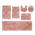 thumbnail image 1 of Grandeur 6-Piece Microfiber Bath Rug Set, Non-Slip Rubber Backing, Ultra-Absorbent, Machine Washable Bathroom Rugs for Shower, Tub, Toilet & Vanity, Quick-Dry Soft Plush Mats, Coral, 1 of 8