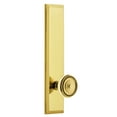 thumbnail image 1 of Grandeur 835946 Hardware Fifth Avenue Tall Plate Soleil Knob Size, Passage-Backset: 2.375", Polished Brass, 1 of 6