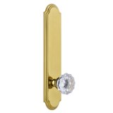 Setting Plating Grandeur 836893 Arc Solid Brass Tall Plate Rose Left Handed Privacy ...