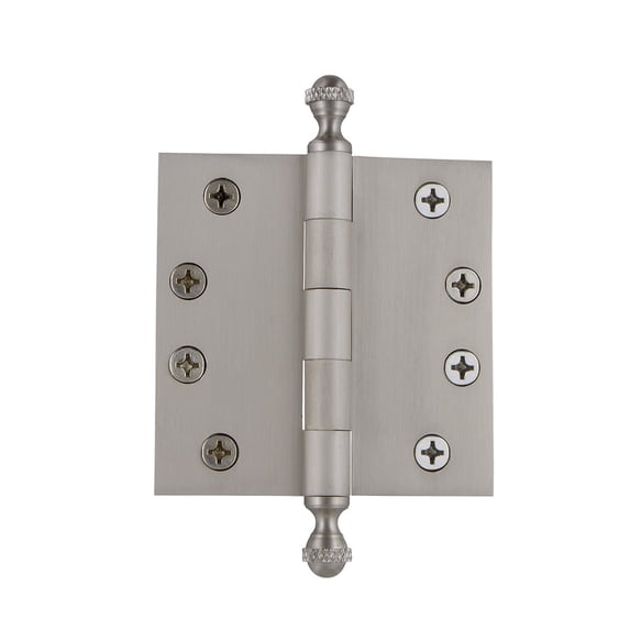 grandeur 4'' acorn tip heavy duty hinge with square corners