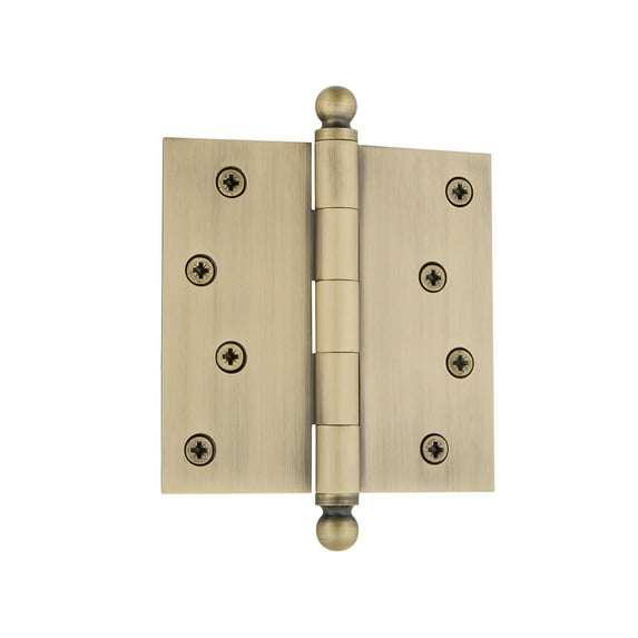 Grandeur Balhng-Sq-St-Res-4 Solid Brass 4 X 4" Plain Bearing Square Corner Mortise Door