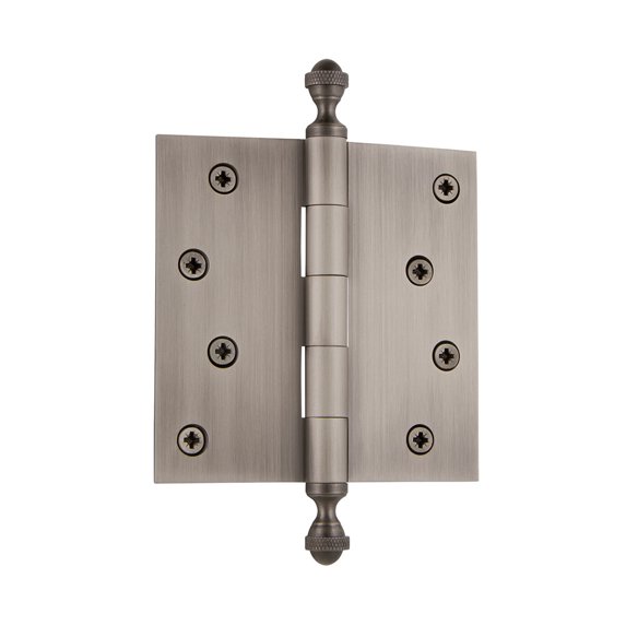 Grandeur 4'' Acorn Tip Residential Hinge with Square Corners