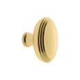 thumbnail image 1 of Grandeur 853627 Anneau 1-3/4" Solid Brass Classic Flat Oval Cabinet Knob - Brass, 1 of 7