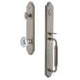 thumbnail image 1 of Grandeur 848605 Arc Solid Brass Rose Dummy Full Plate "C" Grip Handleset - Nickel, 1 of 5