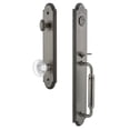 thumbnail image 1 of Grandeur 848420 Arc Solid Brass Rose Dummy Full Plate "C" Grip Handleset - Grey, 1 of 5
