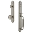thumbnail image 1 of Grandeur Arccgrsol_Esetd_Na Arc Solid Brass Rose Dummy Full Plate "C" Grip Handleset -, 1 of 5