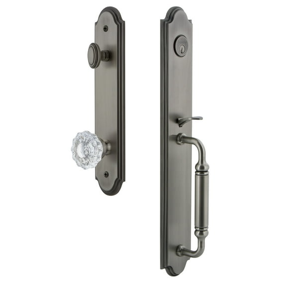 Grandeur Arc C Grip Dummy Handleset with Versailles Knob